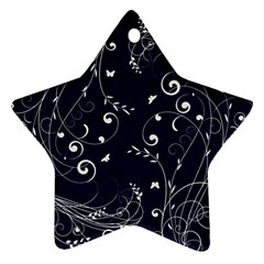 Floral Design Star Ornament (two Sides)