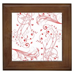 Floral Design Framed Tiles