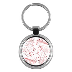 Floral Design Key Chains (round) 