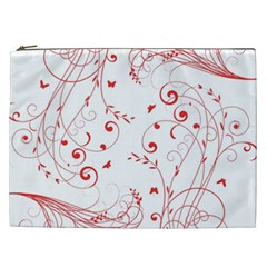 Floral Design Cosmetic Bag (xxl) 