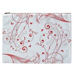 Floral design Cosmetic Bag (XXL)  Front