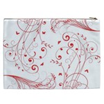 Floral design Cosmetic Bag (XXL)  Back