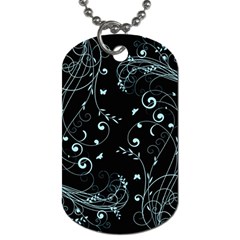 Floral Design Dog Tag (two Sides) by ValentinaDesign