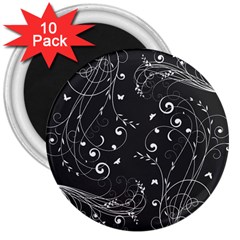 Floral Design 3  Magnets (10 Pack) 