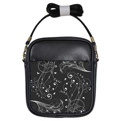 Floral Design Girls Sling Bags