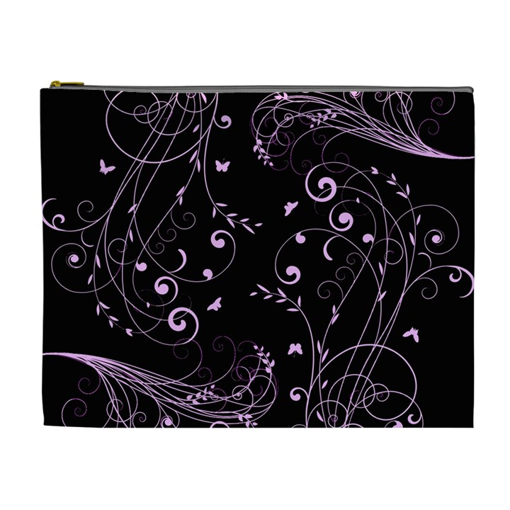Floral design Cosmetic Bag (XL)