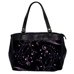 Floral Design Office Handbags by ValentinaDesign