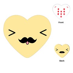 Mustache Playing Cards (heart) 