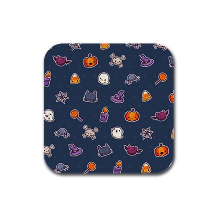 Kawaiieen Pattern Rubber Square Coaster (4 pack) 