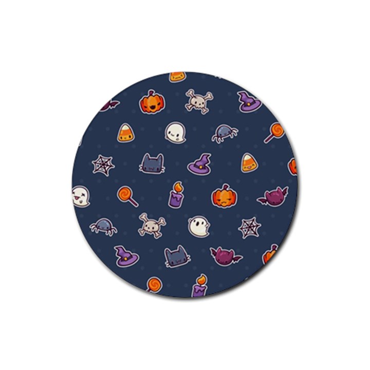 Kawaiieen Pattern Rubber Round Coaster (4 pack) 