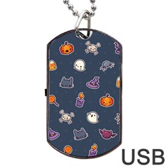 Kawaiieen Pattern Dog Tag Usb Flash (one Side) by Nexatart