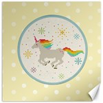 Unicorn Pattern Canvas 16  x 16   15.2 x15.41  Canvas - 1