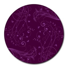 Floral Design Round Mousepads