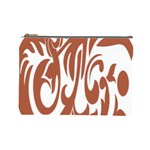 Sign Red Polka Cosmetic Bag (Large)  Front