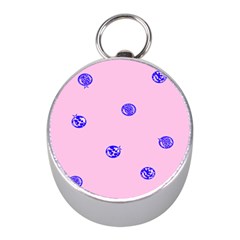 Star Space Balloon Moon Blue Pink Circle Round Polkadot Mini Silver Compasses by Mariart