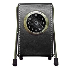 Space X Circle Line Black Pen Holder Desk Clocks by Mariart