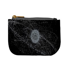 Space X Circle Line Black Mini Coin Purses