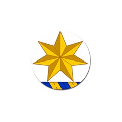 Star Yellow Blue Golf Ball Marker