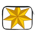 Star Yellow Blue Apple iPad 2/3/4 Zipper Cases Front