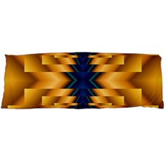 Plaid Blue Gold Wave Chevron Body Pillow Case (Dakimakura)