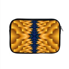 Plaid Blue Gold Wave Chevron Apple MacBook Pro 15  Zipper Case