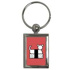 Sushi Cat Japanese Food Key Chains (rectangle)  by Mariart