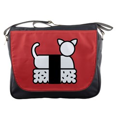 Sushi Cat Japanese Food Messenger Bags by Mariart