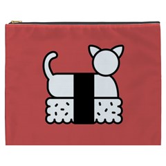 Sushi Cat Japanese Food Cosmetic Bag (xxxl)  by Mariart