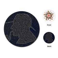 Sherlock Quotes Playing Cards (round) 