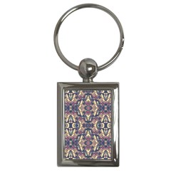 Multicolored Modern Geometric Pattern Key Chains (rectangle)  by dflcprints