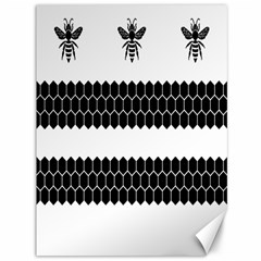 Wasp Bee Hive Black Animals Canvas 36  X 48   by Mariart