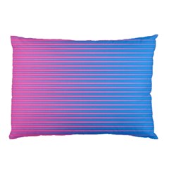 Turquoise Pink Stripe Light Blue Pillow Case