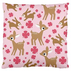 Preety Deer Cute Standard Flano Cushion Case (two Sides) by Nexatart