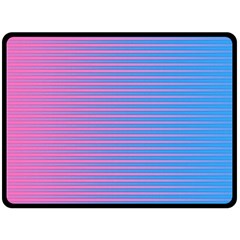 Turquoise Pink Stripe Light Blue Fleece Blanket (large)  by Mariart