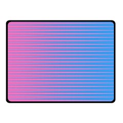 Turquoise Pink Stripe Light Blue Fleece Blanket (small)