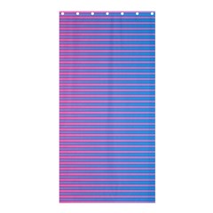 Turquoise Pink Stripe Light Blue Shower Curtain 36  X 72  (stall)  by Mariart