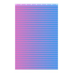 Turquoise Pink Stripe Light Blue Shower Curtain 48  X 72  (small)  by Mariart