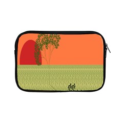 Sunset Orange Green Tree Sun Red Polka Apple Ipad Mini Zipper Cases by Mariart