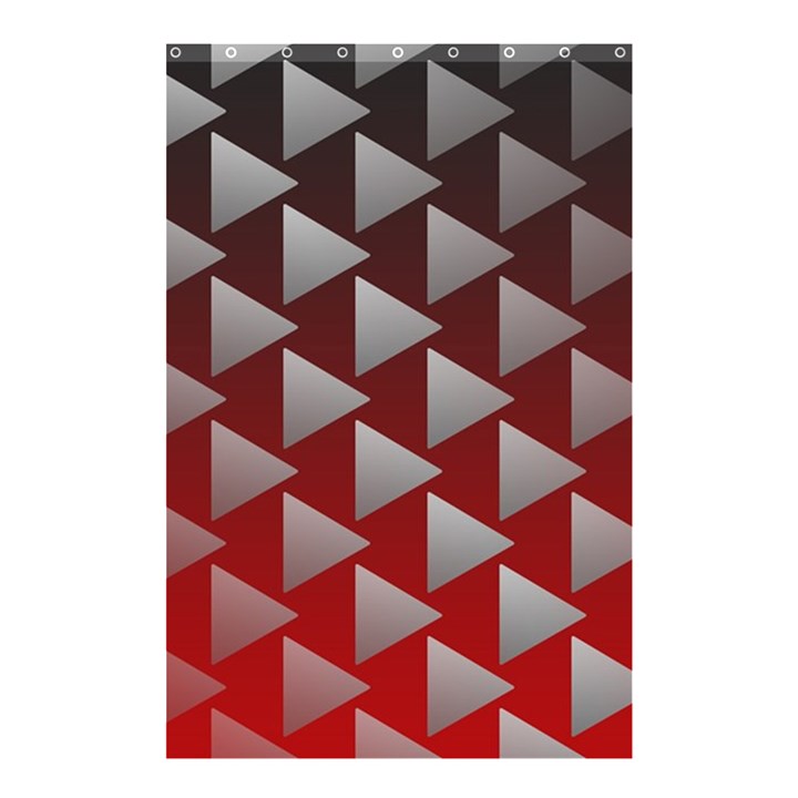 Netflix Play Button Pattern Shower Curtain 48  x 72  (Small) 