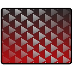 Netflix Play Button Pattern Double Sided Fleece Blanket (medium) 