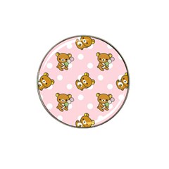 Kawaii Bear Pattern Hat Clip Ball Marker (4 Pack) by Nexatart