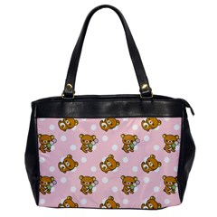 Kawaii Bear Pattern Office Handbags by Nexatart