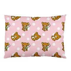 Kawaii Bear Pattern Pillow Case (two Sides) by Nexatart