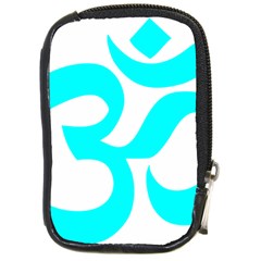 Hindu Om Symbol (cyan) Compact Camera Cases by abbeyz71