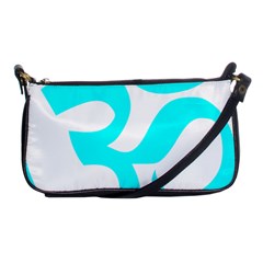 Hindu Om Symbol (cyan) Shoulder Clutch Bags by abbeyz71