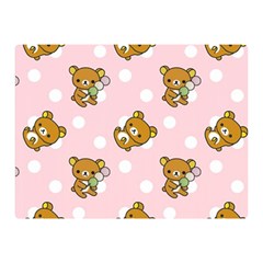 Kawaii Bear Pattern Double Sided Flano Blanket (mini) 