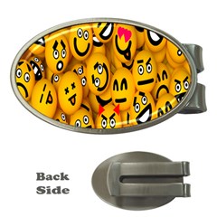 Smileys Linus Face Mask Cute Yellow Money Clips (oval) 