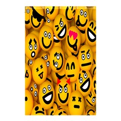 Smileys Linus Face Mask Cute Yellow Shower Curtain 48  X 72  (small) 