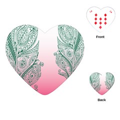 Toggle The Widget Bar Leaf Green Pink Playing Cards (heart) 