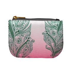 Toggle The Widget Bar Leaf Green Pink Mini Coin Purses